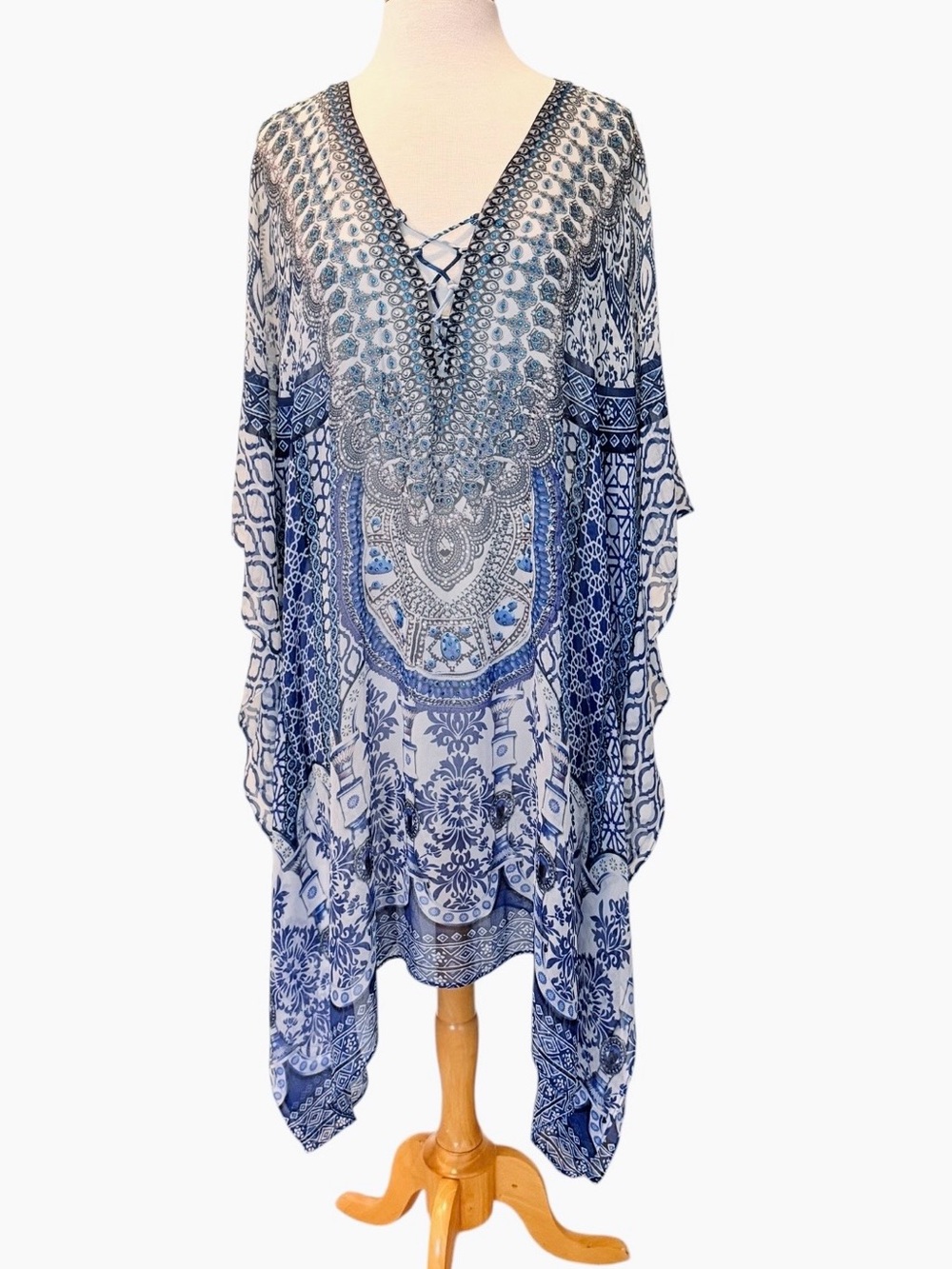 True Colours La Moda Coverup Like New Tunic Boho Kaftan Swim Cover Up One Size